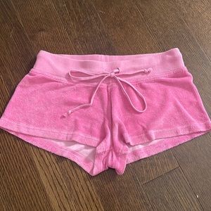 Pink Terry Cloth Hard Tails Size L in perfect condition